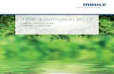 MAHLE HSE-Information 2017 Zell im · PDF file04 HSE-Information 2017 MAHLE Ventiltrieb GmbH, Zell im Wiesental Verantwortungsbewusstes Handeln Wir verstehen es als unsere wichtigste