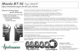 Mazda BT-50 Typ UN/UP · Hofmann GmbH Kohlplatte 5 67376 Harthausen (0049) 06344 96961-0 Fax (0049) 06344 96961-20 Mail info@hofmann-spurverbreiterungen.de Web