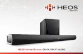 HEOS HomeCinema QUICK START GUIDE - … · 1 BEVOR SIE BEGINNEN Das Design von HEOS HomeCinema Ihre neue HEOS HomeCinema Soundbar garantiert optimalen Fernsehton und ermöglicht Ihnen