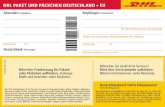 DHL Paket und Päckchen Deutschland und EU - dhlparcel.pl · nen unter . * Der Versand an eine DHL Packstation ist auf die Maße 60 x 35 x 35 cm begrenzt.