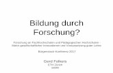 Bildung durch Forschung?€¦ ·  · 2017-01-24undertaken to focus Biacore's business and improve its market orientation. ... //0 ... Gesellschaft umfasst und fundmental zur Wertschöpfung