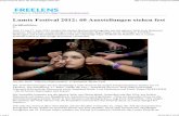 Lumix Festival 2012: 60 Ausstellungen stehen fest nimmt inden Arm,lässt sichmit Fans fotografieren undsingt zwischendurch immer weiter. Ein Star zum Anfassen, zum Schwärmen, ganz