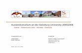 Auslandsstudium an der Salisbury University 2005/2006 · 7 MARKETING PLAN ... Corporate Strategic Planning & Policy: Vorgehen Unternehmensanalyse ... Mountain Dew I General Concepts