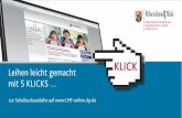 KlicK - eschule24.bildung-rp.de · 3 Legen Sie nun Ihr persönliches Passwort fest. Mit der Schülerkennung und dem Passwort kommen Sie jetzt jederzeit in den geschützten Bereich