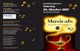 Zugerstrasse 23, 8820 Wädenswil Kulturhalle Glärnisch ... · Musicals Musikverein Harmonie Wädenswil Unterhaltungskonzert Samstag 28. Oktober 2017 Kulturhalle Glärnisch, Wädenswil