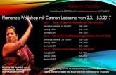 Flamenco-Workshop mit Carmen Ledesma vom 2.3. – 5.3 26, 8330 Pfäffikon ZH / info@flamenco-caroline.ch / +41 79 444 38 20 Kurs 1: Tientos; ... Juan Granados (cante) Flamenco Caroline.