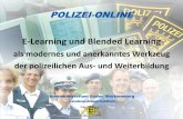 E-Learning und Blended · PDF fileINNENMINISTERIUM Baden-Württemberg Innenministerium Baden-Württemberg - Landespolizeipräsidium - E-Learning und Blended Learning als modernes und