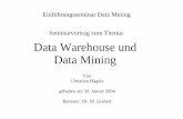 Einführungsseminar Data Mining Seminarvortrag zum … · Christian Hägele 30. Januar 2004 Universität Ulm Einführung − Lösungsmöglichkeiten Seite 3 Lösungsmöglichkeiten