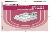ER-A410/A420 MODELL ER-A410 ER-A420 - poscom.ch · EINLEITUNG Wir danken Ihnen, daß Sie sich für den Erwerb des elektronischen Kassensystems, Modell ER-A410/A420 von SHARP, entschieden