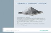 Herstellung Karlsruher Pyramide - CNC4you · PDF fileFräsen der Pyramide 4 7. ... • Fräsmaschine DMG DMU50 mit SINUMERIK 840D / ShopMill 6.4 ... Fräsen Oberseite, Muster und Fase