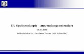 IR-Spektroskopie - anwendungsorientiert - Willkommen im …engels.chemie.uni-frankfurt.de/Lehre/Biophysiker/Seminar_160701_IR... · – Beispiel Paracetamol • „Freie“ OH-Gruppe: