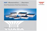 Ventilgesteuerte Bleiakkumulatoren YUASA Valve …datasheet.octopart.com/NP12-12-Yuasa-datasheet-6387292.pdfYUASA YUASBATTERY (EUROPE) GmbHA YUASA NP Baureihe – Series Ventilgesteuerte