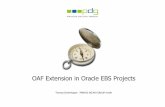 OAF Extension in Oracle EBS Projects Framework Überblick 2/2 • OAF-Seiten lassen sich durch Personalisierung auf verschiedenen Ebenen ohne Programmierung erweitern-Admin Level Personalization