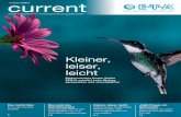 Current 2 2016 - Stromverteilungssysteme, … Kundenzeitschrift der E-T-A Elektrotechnische Apparate GmbH Ausgabe 2/2016 Kleiner, leiser, leicht Elektronisches Power Relais EPR10 schaltet
