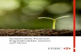 Sustainable Finance: Kapitalmärkte setzen auf Grün€¦ · FINANZMÄRKTE Sustainable Finance gehört die Zukunft Weltweit wächst der Markt für nachhaltige Finanzierungen. Unternehmen