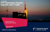 Praxisbericht SAP Datenbank (Oracle) Upgrade nach … checklist to upgrade the database to 11g R2 using DBUA [ID 870814.1] • Complete Checklist for Manual Upgrades to 11gR2 [ID 837570.1]