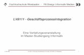 LV8111 - Geschäftsprozessintegrationwerntges/lv/bpi/pdf/ss2009/bpi-0-intro.pdf · O'Reilly, Köln, 2000. ISBN 3-89721-230-7 – CGI Programmierung mit Perl ... BPI (nachrichten ...
