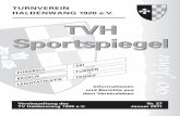 TURNVEREIN HALDENWANG 1 920 e.V. TVH Sportspiegel · Batterie- und Industrietechnik GmbH & Co. KG ... maschinen, Transport-Systeme ... Albert Reichard, Rudolf Sauerwein, ...