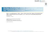 Evita Infinity V500 Ventilator Probleme und Lösungen im ... · Evita Infinity V500 Ventilator – Probleme und Lösungen im IFA Seite 2/24 Zusammenfassung Im letzten Jahr wurde am