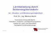 Lärmbelastung durch Schienengüterverkehr - Lärmorama ·  · 2010-12-02Prof. Dr.- Ing. Markus Hecht Technische Universität Berlin Fakultät V, ... 70-75 75-80 Immissionsklasse