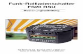 Funk-Rollladenschalter FS20 RSU Inhalt 1. Beschreibung und Funktion 3 2. Sicherheits- und Wartungshinweise 3 3. Installation und Montage 4