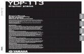 YDP-113(G) - Home - Yamaha - Deutschland€¦ · Anhören von Songs aus den „50 Greats for the Piano“.....„Anhören der 50 Preset Songs für Klavier“ auf Seite 16 Spielen