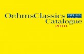 OehmsClassics Catalogue - static.klassik.com · violin solo BWV 1004 ... E-flat Major for flute and harpsichord BWV 1031 (transcribed by W. Kempff) ... Suite for Lute BWV 996 & 997
