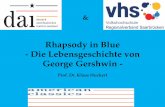 Rhapsody in Blue - Die Lebensgeschichte von George Gershwin · George Gershwin Rhapsody in Blue 1945 mit Robert Alda Joan Leslie Oscar Levant Al Jolson Paul Whiteman Regie: Irving