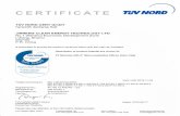 TUV.pdfAnlage 1 zum Zertifikat Nr.: I Annex 1 to Certificate No.. 44 780 15 406749 - 123 Aktenzeichen: 1 File reference: SHV05040/15 n,VNORD Seite I Page 1 von I of 1 2015-09-17 Manufacturer: