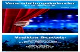 Musikbox Bensheim - werbeagentur-schmitt.de · Sa, 25.03.17 hr-Bigband & Robben Ford – Jazz 24,- / 16,-20 Uhr | Ballsaal Halber Mond Fr., 31.03.17 Cilia-Trio – Kammerkonzert 20,-