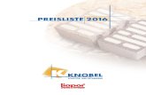 Preisliste - Startseite - Betonwerk Knobel · Preisliste 1 2016 Knobel GmbH & Co. KG • Konrad-Adenauer Straße 45 • 72461 Albstadt • Fon 07432/4444 Fax 07432/12917 3 LiaporPLAN