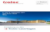 Einladung zu den Trotec Lasertagen - Rayjet laser systems€¦ · Schneiden. Trotec Laser werden in Österreich entwickelt und gebaut und zeichnen sich ... Speedy 300 flexx, der als