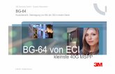 BG-64 von ECI - 3m-services.de · BG-64 von ECI kleinste 40G MSPP BG-64 Kurzübersicht Übertragung von 64k bis 10G in einem Gerät. ... INF_30E 3 x Eslot I/O Modules: PDH, SDH and