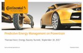 Predictive Energy Management on Powertrain · Predictive Energy Management on Powertrain ... Electric Vehicle (EV) Motivation –High Availability for Driving ... Highest Efficiency