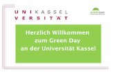 Herzlich Willkommen zum Green Day an der Universität Kassel · Green Day 19.11.2014 | Vorstellung der Module 6 Modul Umweltpraxis Lehrform: Exkursionen, Seminare, Literaturstudium