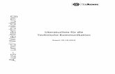 Literaturliste für die - tekom.de · Technical Communication. Mike Markel (2009) ISBN-13: 978-0312485979 3. Strukturieren und standardisieren, XML und Redaktionssysteme Redaktionsleitfaden