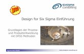 Grundlagen der Prozess- und ... - sixsigma consulting Intro 5_5.pdf · Ingenieurbüro Roden Design forSix Sigma Einführung Grundlagen der Prozess-und Produktentwicklung mit DFSS