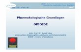 Pharmakologische Grundlagen OPIOIDE - PAINCOURSE · ZISOP - Zentrum für interdisziplinäre Schmerztherapie, Onkologie und Palliativmedizin, Center of excellence Opioidrezeptoren