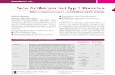 Auto-Antikörper bei Typ-1-Diabetes - labor-gaertner.de · Auto-Antikörper bei Typ-1-Diabetes Differentialdiagnostik und Risikostratifizierung Klinische Bedeutung Diabetes mellitus