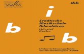 Städtische b Musikschule Ibbenbüren - · PDF fileOboe Vornhusen, Heiner Klarinette Engelbert, Natalie Hartmann, Timm Jänecke, Andreas Pfeifer, Achim Pleger, Jürgen Steinert, Eberhard