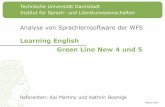Learning English Green Line New 4 und 5 - daf.tu-darmstadt.de · 2 von 24 Allgemein Learning English - Green Line New 4 ... Unit A: Tenses Umschreibung ... Learning English - Green