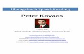 Peter Kovacs - memory-palace.de€¦ · 4 1. Zu diesem Buch Speed-Reading funktioniert Viele Menschen sind der Ansicht, dass man durch schnelles Lesen an Textverständnis einbüßt