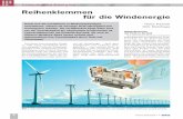 Reihenklemmen für die Windenergie - ETZ · [4] DIN EN 60947-7-3 (VDE 0611-6):2010-05 Niederspannungsschaltgeräte – Teil 7-3: Hilfseinrichtungen – Sicherheitsanforde-rungen für