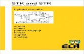 STK and STR - eca.de · audio video power supply linear digital analog. STK and ... Ihren guten Parametern und ihrer hohen Zuverlässigkeit verdanken die Hybrid-IC-Familien STK ...