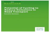 Potential of Cycling to Reduce Emissions in Road Transport · Reduce Emissions in Road Transport“ from the TU Dresden ... oad Transpo cy er to attain ther ... Potential of Cycling