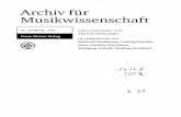 Archiv für Musikwissenschaft - Open Access LMU · Musikalische Konstruktion als musikhistorische Reflexion in der Postmoderne Zum 3. Streichquartett von Alfred Schnittke* von HARTMUT