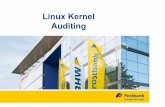 Linux Kernel Auditing - Heinlein Support GmbH · Bonn, IIS, B. Knust Seite 2 Kernel Auditing SLAC 2016 Benjamin Knust Unix / Linux Engineer 8 Jahre Linux Consulting 3 Jahre Unix