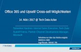 Office 365 und Upsell/ Cross-sell Möglichkeiten Produktivitaet... · Office 365 und Upsell/ Cross-sell Möglichkeiten 14. März 2017 @ Tech Data Azlan Sebastian Haubner, Internal