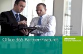 Office 365 Partner-Features - · PDF fileInhalt 1. Zugriff auf Office 365 IUR und Partner-Features a. Erstmalige Anmeldung b. Upgrade von Office 365-Testversionen und Aktivierung von