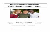 Integration - Landkreis Heidenheim · Integration Arbeit SozialesSprache Gesundheit Bildung Gesellschaftliche Teilhabe Ehrenamt Wohnen Interkulturelle Öffnung Landratsamt Heidenheim